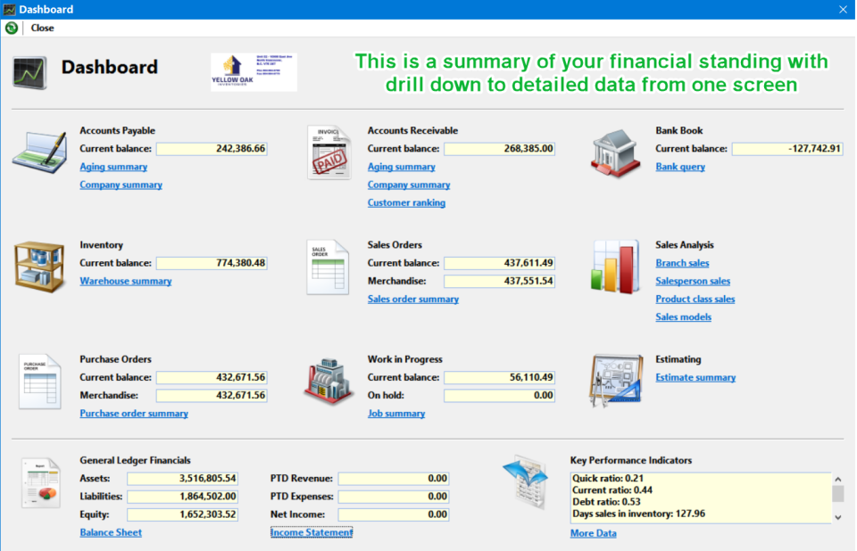 screenshot of Aquilon ERP